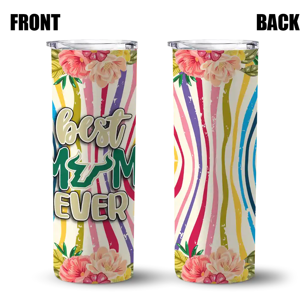 south-florida-bulls-flower-cluster-skinny-tumbler-fashion-forward.webp