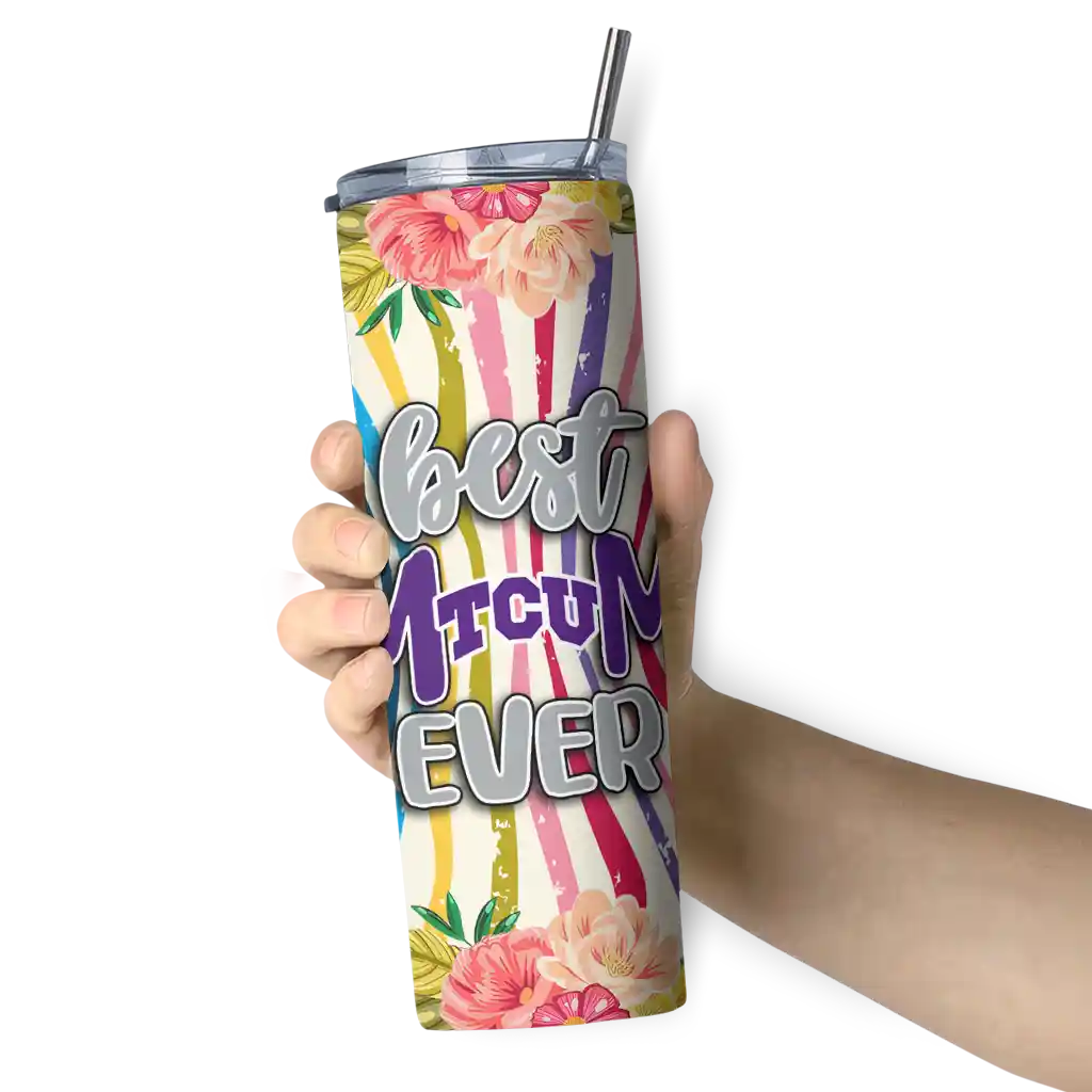 tcu-horned-frogs-flower-cluster-skinny-tumbler-premium-grade.webp