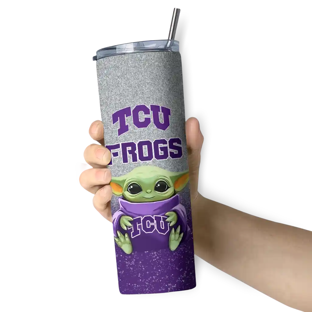 tcu-horned-frogs-yoda-smile-purple-skinny-tumbler-premium-grade-1.webp