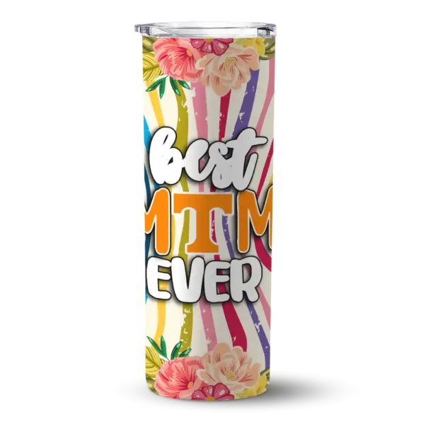 tennessee volunteers flower cluster skinny tumbler best selling