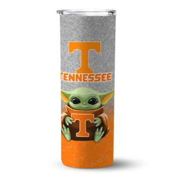 Tennessee Volunteers Yoda Smile Orange Skinny Tumbler