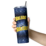 toledo-rockets-radiant-glitter-blue-skinny-tumbler-best-selling-1.webp