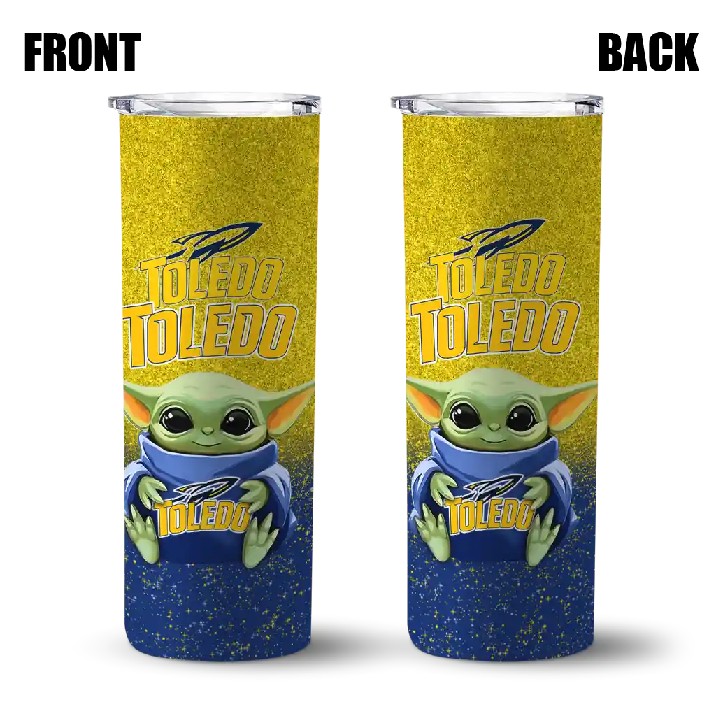 toledo-rockets-yoda-smile-blue-skinny-tumbler-fashion-forward.webp
