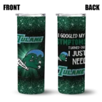 tulane-green-wave-radiant-glitter-green-skinny-tumbler-best-selling-2.webp