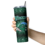 tulane-green-wave-radiant-glitter-green-skinny-tumbler-best-selling-2.webp