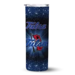 tulsa-golden-hurricane-radiant-glitter-blue-skinny-tumbler-best-selling-1.webp
