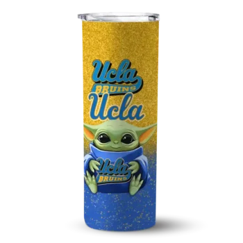 UCLA Bruins Yoda Smile Blue Skinny Tumbler
