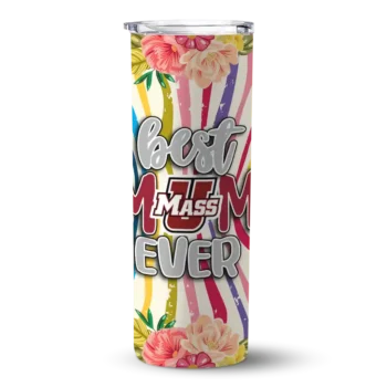 UMass Minutemen Flower Cluster Skinny Tumbler