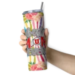 utah-utes-flower-cluster-skinny-tumbler-best-selling-1.webp