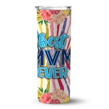 Villanova Wildcats Flower Cluster Skinny Tumbler