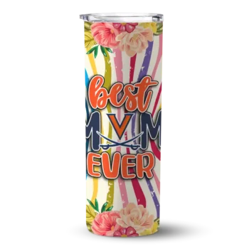 Virginia Cavaliers Flower Cluster Skinny Tumbler