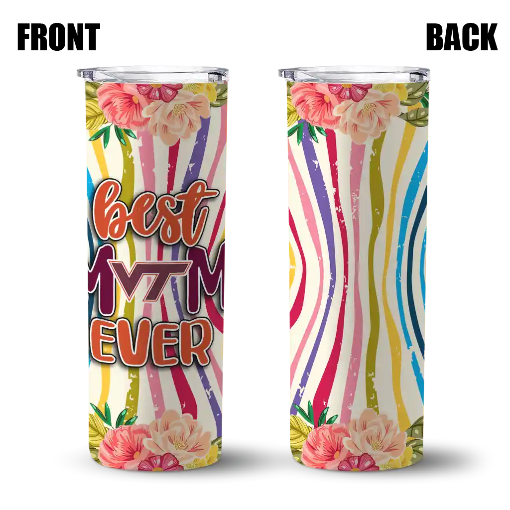 virginia-tech-hokies-flower-cluster-skinny-tumbler-fashion-forward.webp