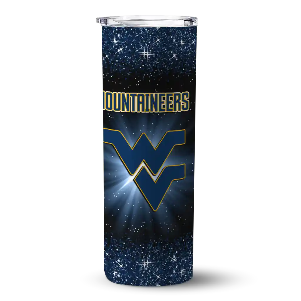 west-virginia-mountaineers-radiant-glitter-blue-skinny-tumbler-best-selling-1.webp west virginia mountaineers radiant glitter blue skinny tumbler best selling 1