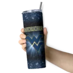 west-virginia-mountaineers-radiant-glitter-blue-skinny-tumbler-best-selling-1.webp