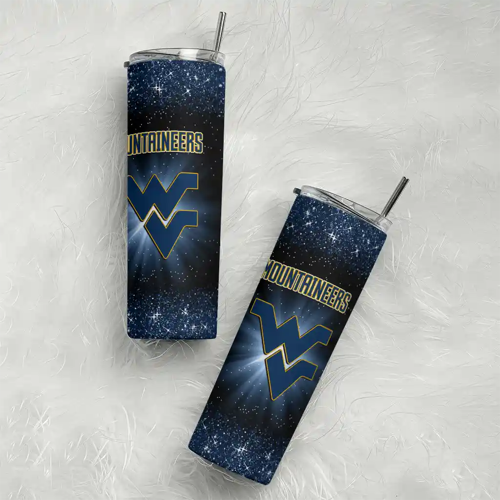 west-virginia-mountaineers-radiant-glitter-blue-skinny-tumbler-top-rated.webp