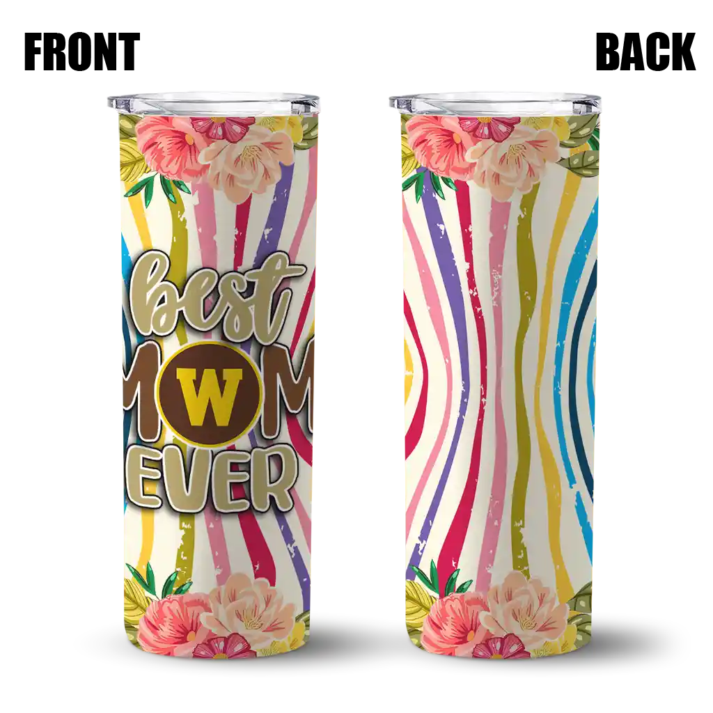 western-michigan-broncos-flower-cluster-skinny-tumbler-fashion-forward.webp