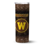 western-michigan-broncos-radiant-glitter-brown-skinny-tumbler-best-selling-1.webp