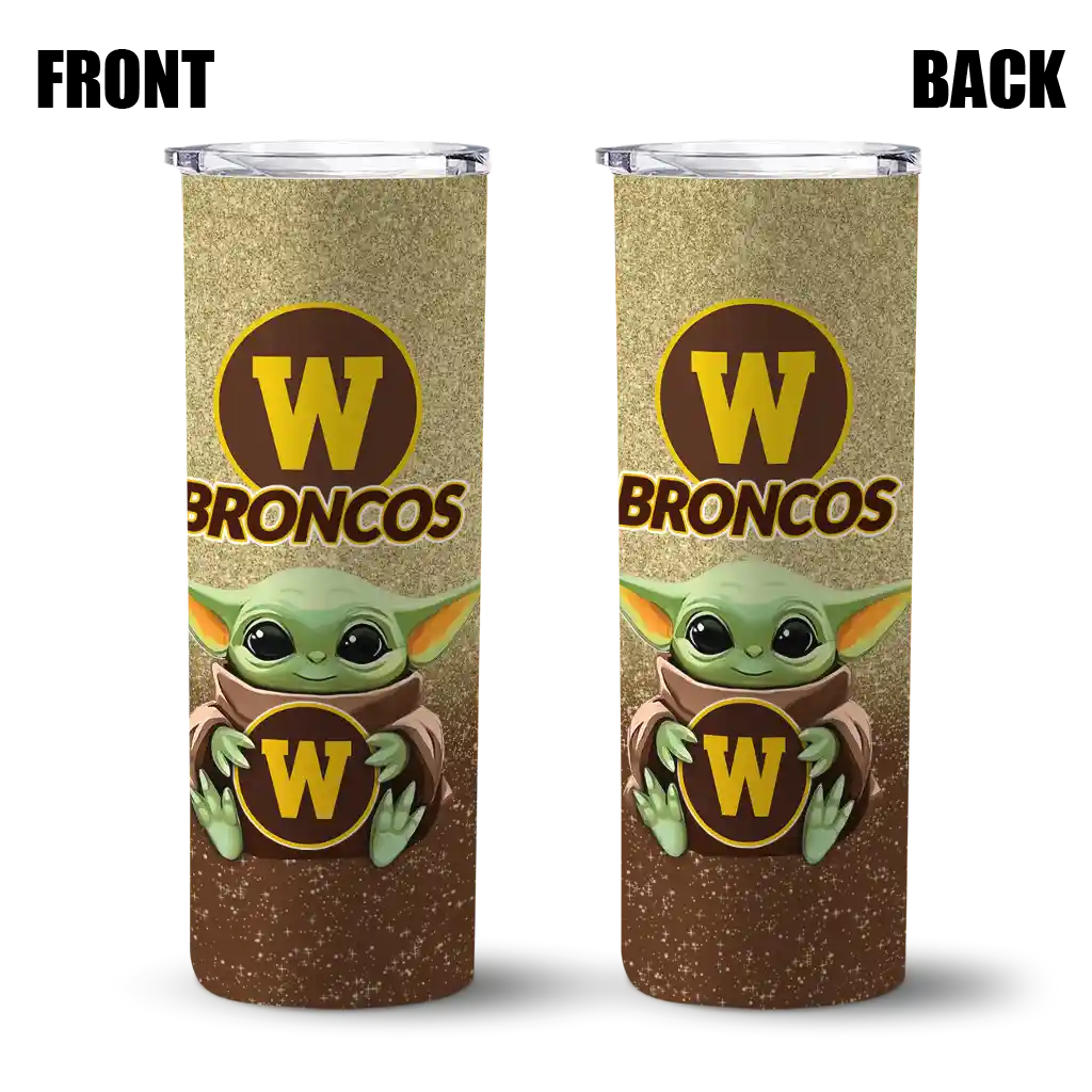 western-michigan-broncos-yoda-smile-brown-skinny-tumbler-fashion-forward.webp
