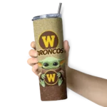 western-michigan-broncos-yoda-smile-brown-skinny-tumbler-best-selling-1.webp