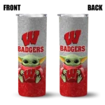 wisconsin-badgers-yoda-smile-red-skinny-tumbler-best-selling-1.webp