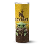 wyoming-cowboys-yoda-smile-brown-skinny-tumbler-best-selling-1.webp