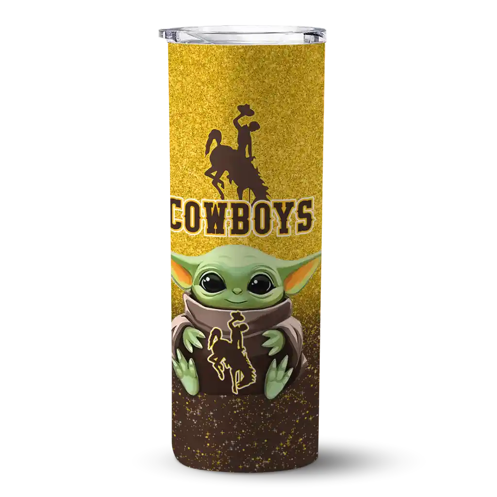 wyoming-cowboys-yoda-smile-brown-skinny-tumbler-best-selling-1.webp wyoming cowboys yoda smile brown skinny tumbler best selling 1