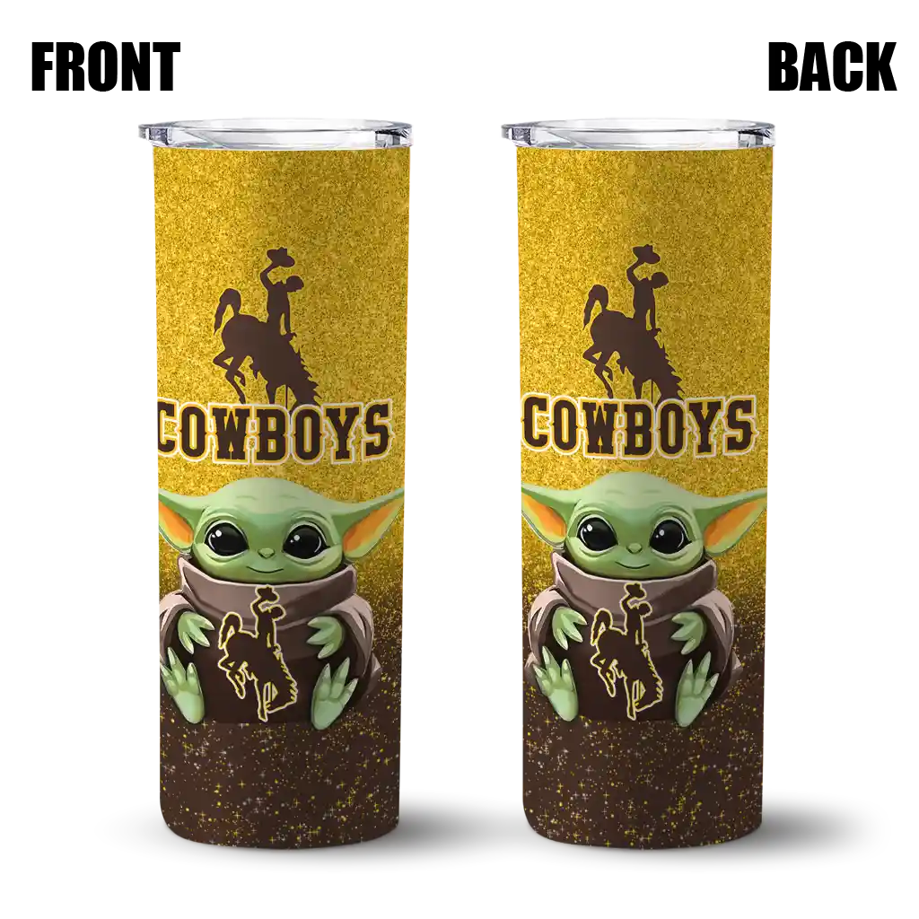 wyoming-cowboys-yoda-smile-brown-skinny-tumbler-fashion-forward.webp