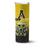 appalachian state mountaineers yoda smile black skinny tumbler best selling 1 1 1 46.webp