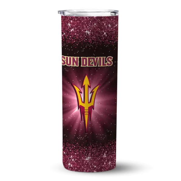 arizona state sun devils radiant glitter maroon skinny tumbler best selling 1 1 11.webp