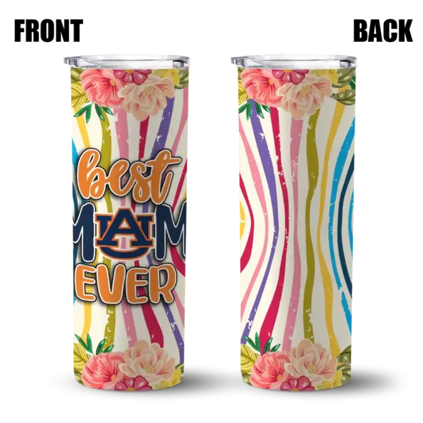 auburn tigers flower cluster skinny tumbler fashion forward 1.webp