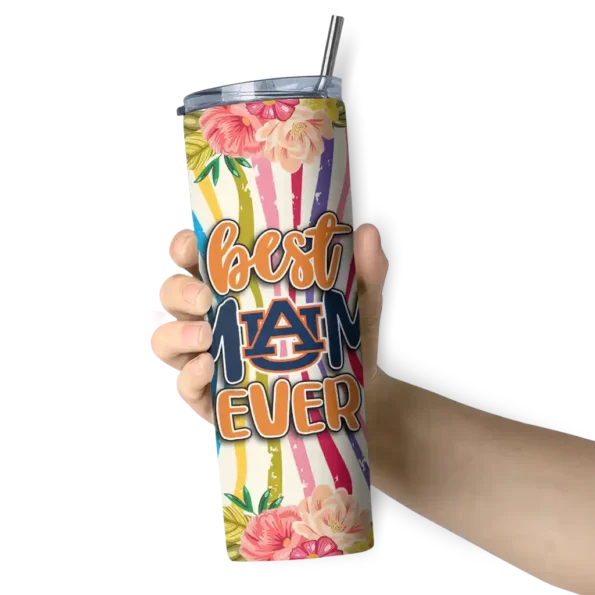 auburn tigers flower cluster skinny tumbler premium grade 1.webp