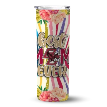 boston college eagles flower cluster skinny tumbler best selling 4 1 3.webp