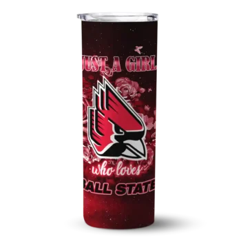 custom ball state cardinals rose romance red black skinny tumbler best selling 1.webp