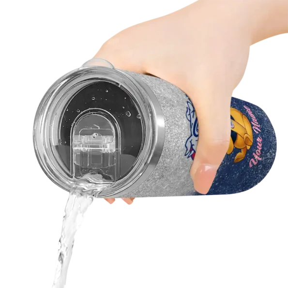 custom gonzaga bulldogs winnie the pooh blue gray skinny tumbler latest model 1.webp