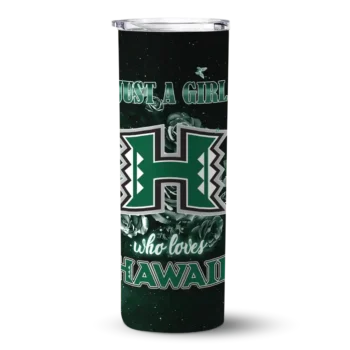 custom hawaii rainbow warriors rose romance green black skinny tumbler best selling 1 2.webp