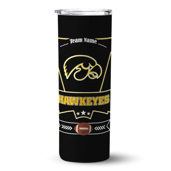 custom iowa hawkeyes helmet belt black skinny tumbler best selling 1.webp