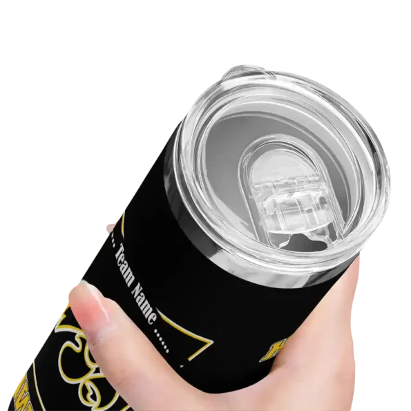 custom iowa hawkeyes helmet belt black skinny tumbler high quality 1.webp