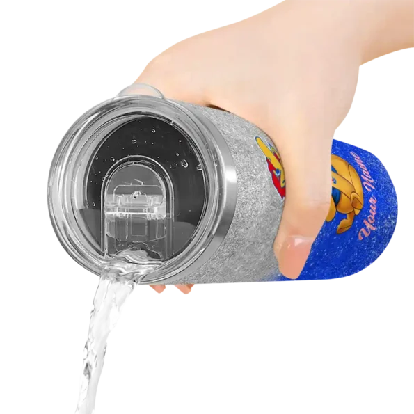 custom kansas jayhawks winnie the pooh blue gray skinny tumbler latest model 1.webp