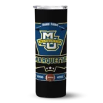 custom marquette golden eagles helmet belt blue black skinny tumbler best selling 1.webp