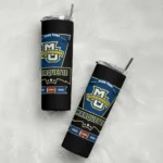 custom marquette golden eagles helmet belt blue black skinny tumbler best selling 1.webp