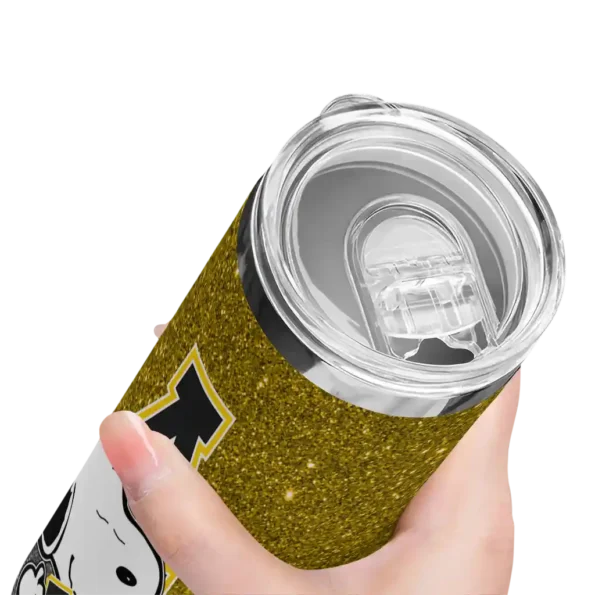 customized appalachian state mountaineers snoopy attitude black skinny tumbler high quality 2.webp