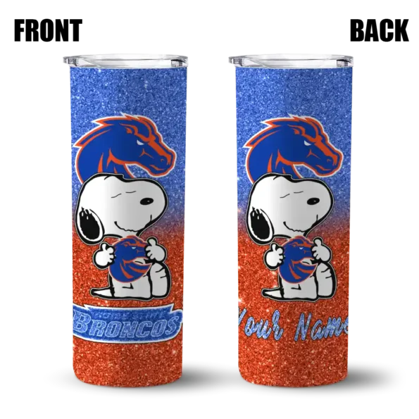 customized boise state broncos snoopy attitude orange skinny tumbler fashion forward 3.webp