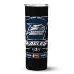 customized georgia southern eagles helmet belt blue black skinny tumbler best selling 1.webp