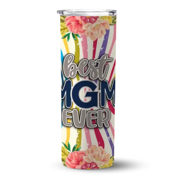 georgetown hoyas flower cluster skinny tumbler best selling 1.webp