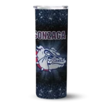 gonzaga bulldogs radiant glitter blue skinny tumbler best selling 1.webp
