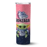 gonzaga bulldogs yoda smile blue skinny tumbler best selling 1.webp