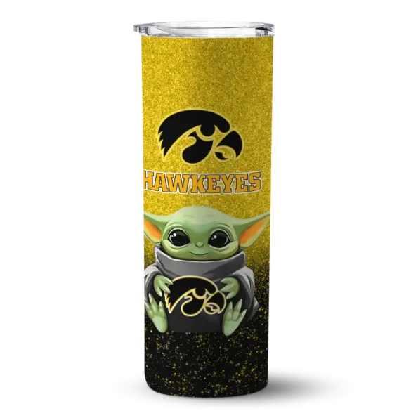 iowa hawkeyes yoda smile black skinny tumbler best selling 1 8.webp