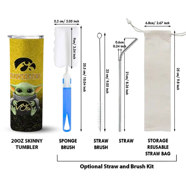 iowa hawkeyes yoda smile black skinny tumbler new arrival 1 3.webp