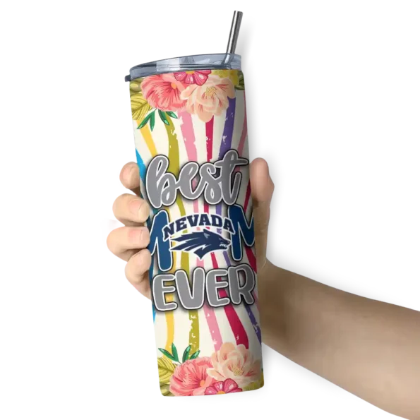 nevada wolf pack flower cluster skinny tumbler premium grade 1 2.webp