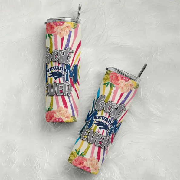 nevada wolf pack flower cluster skinny tumbler top rated 1 2.webp